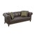 Baker Furniture Company Baker Furniture Leather Chesterfield Sofa For Sale - Image 4 of 7
