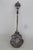 Italy Ornate Silvertone Straining Spoon Decorative Floral Cherub Motif 5143b For Sale - Image 12 of 12