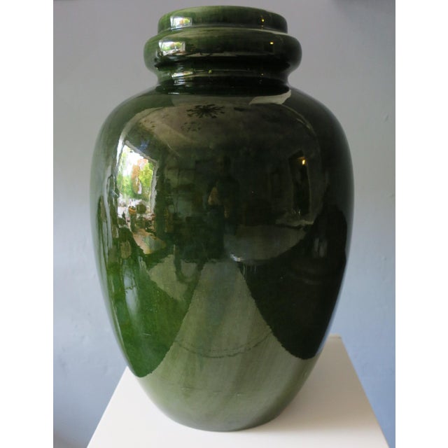 Mid-Century Modern Large Vintage Brutalist Ceramic Floor Vase, 1960s For Sale - Image 3 of 11