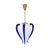 Blue Ceiling Light by Barovier & Toso, 1990s For Sale - Image 8 of 8