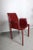 Desk Armchair in Maroon Leather For Sale - Image 5 of 6