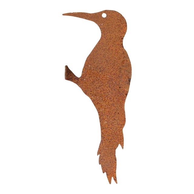 Late 20th Century Rustic Americana Woodpecker Wall Accent For Sale