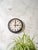 Metal Black Industrial Factory Wall Clock by Carl Theodor Wagner, Germany For Sale - Image 7 of 14