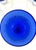 "It's a Blast" Arizona Cobalt Blue/Clear Stem Art Glass Water Wine Goblets-Set of 3 For Sale - Image 4 of 9