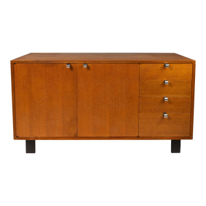 Mid-Century Modern Credenza / Cabinet in Oak by George Nelson for Herman Miller, Usa, C. 1950's