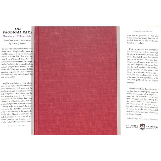 QUENNELL, Peter [452] pp. E.P. Dutton & Co. Inc. 1962 Third Printing 9 1/4" x 6 1/8" Jacket design by Douglas Gorsline...