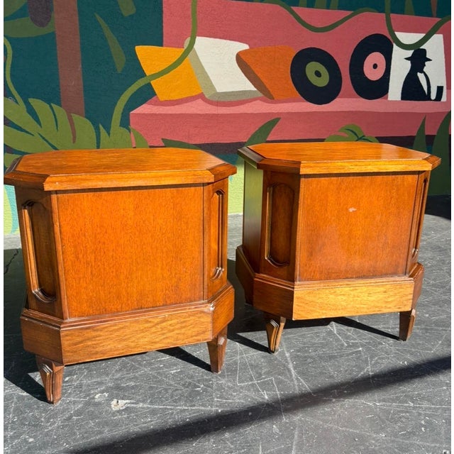 Mid Century Freed-Waran Inc Nightstand Pair For Sale - Image 10 of 13