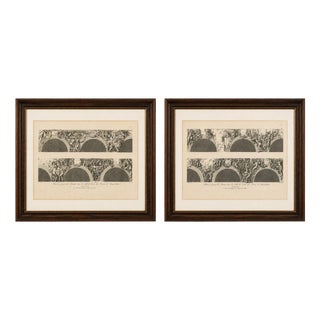 Louis-Pierre Baltard, Fontainebleau Fresco, 1803, Engravings, Set of 2 For Sale