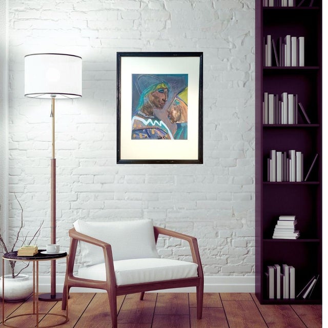 Double Portrait of Performers by Josef Presser (1909-1967) For Sale In New York - Image 6 of 8