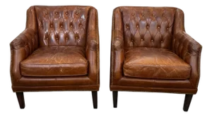 Adoorne Chesterfield Leather Chairs