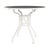 Brown Jordan Venetian 36" Round Dining Table in Chalk For Sale