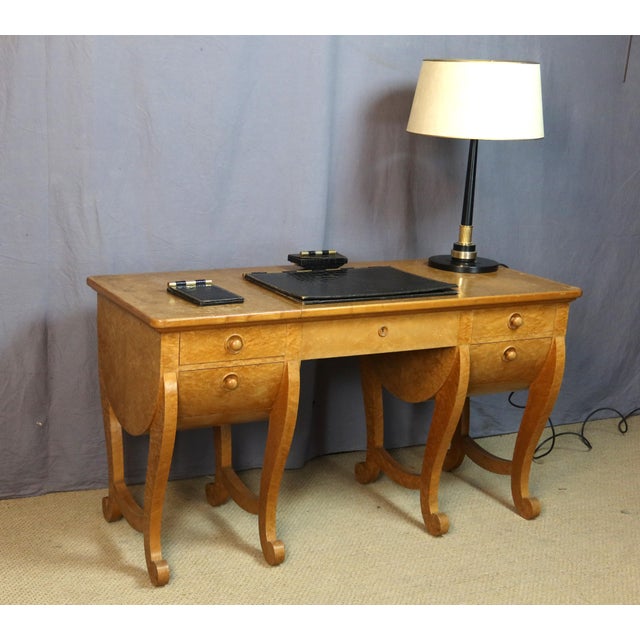 20th Century Dressing Table in Amboyna Burl For Sale - Image 10 of 16