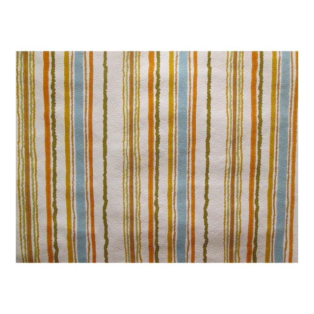 United DeSoto Vintage 1970s Striped Motif Wallcovering For Sale