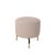 Mid-Century Footstool with Pink Geometric Fabric, Italy, 1950 For Sale - Image 3 of 9