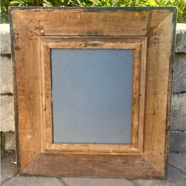 Wood Antique Gold Gilt Wood Framed Wall Mirror For Sale - Image 7 of 7