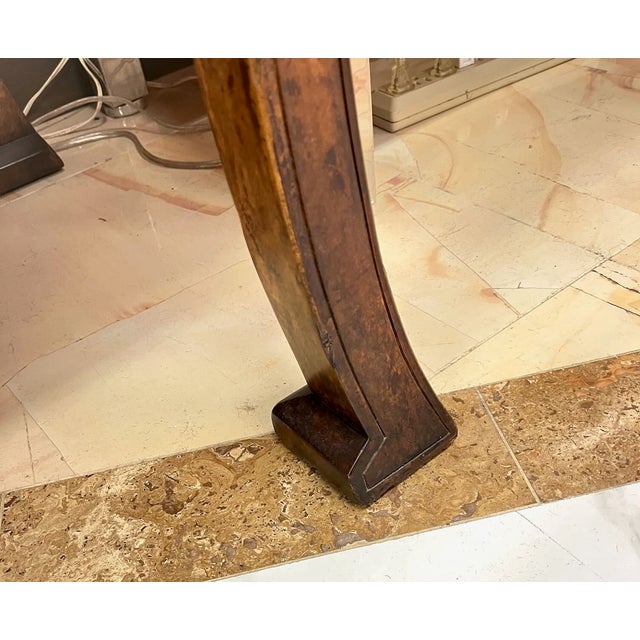 Dennis and Leen Hand Hewn Walnut Writing Desk For Sale - Image 10 of 12