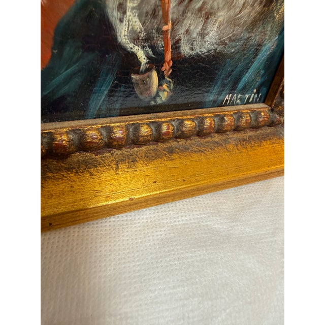 Signed Oil Painting of Older Bavarian Man, Framed For Sale - Image 9 of 12