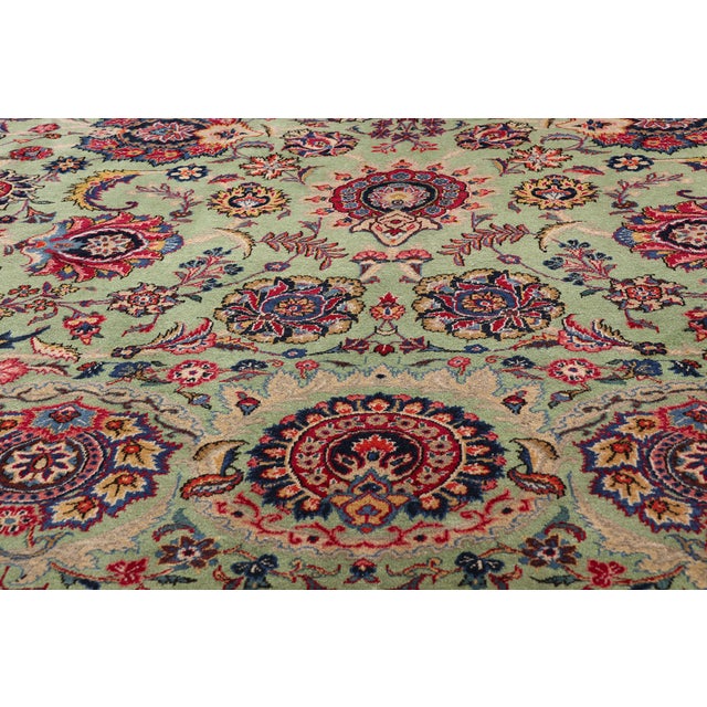 Mid 20th Century Vintage Persian Kashan Rug, 08'09 X 12'07 For Sale - Image 5 of 10