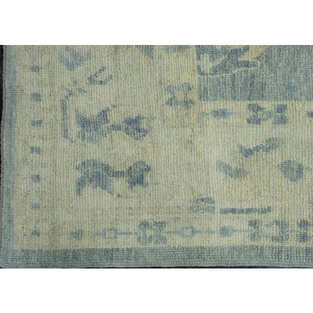 Turkish Oushak Rug 9'10" x 14' #18526 For Sale - Image 4 of 8
