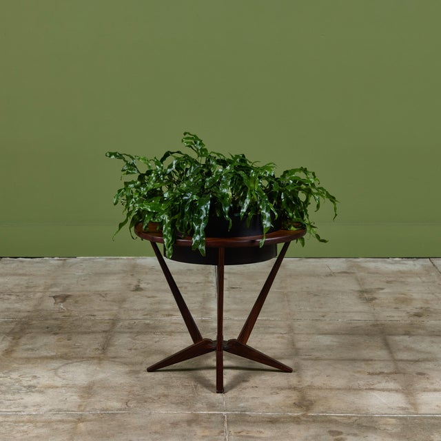 Mid-Century Modern Rosewood Plant Stand For Sale - Image 3 of 12