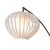 Mid Century Bloom 5-Light Arc Floor Lamp, 1970s - Black Nickel, Black Marble Base, White Satin Shade For Sale In Los Angeles - Image 6 of 10