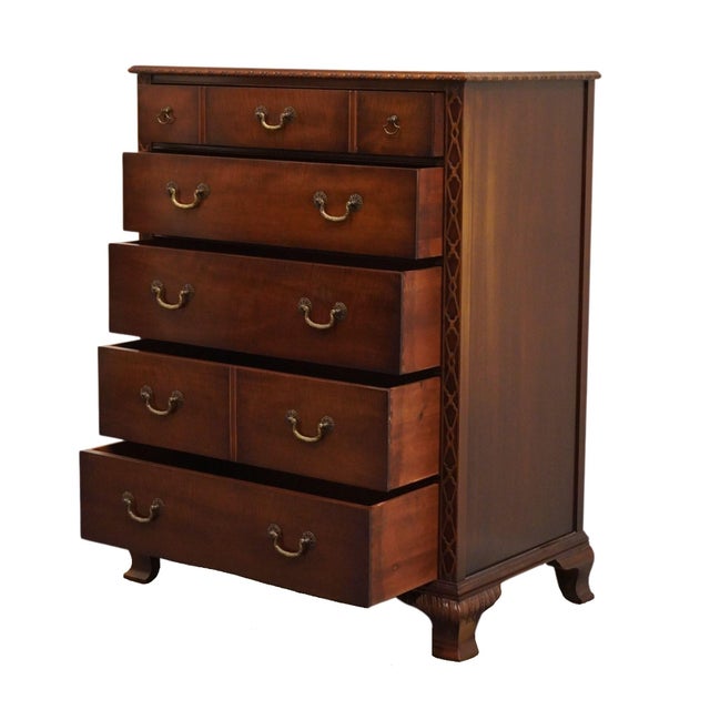 Kindel Furniture Grand Rapids, MI Solid Mahogany Traditional Style 37" Chest of Drawers Oxford