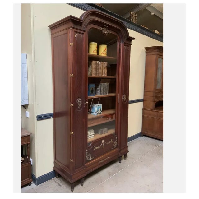 Antique Art Nouveau Bookcase, 1910 For Sale - Image 11 of 12