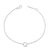 Immerse yourself in the understated elegance of this 10K white gold bracelet, rhodium-plated for an enrapturing shimmer...