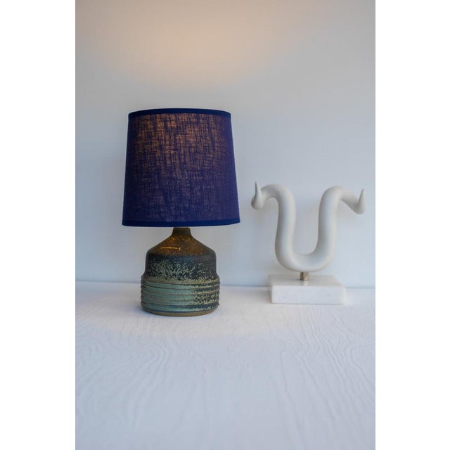 Mid-Century Modern Mid-Century Modern Swedish Pottery Table Lamp by Rolf Palm for Hoganas Keramik, 1960s For Sale - Image 3 of 12