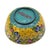 Chinese Cloisonné Enamel Bowl With Yellow Floral Exterior and Blue Interior For Sale - Image 10 of 13