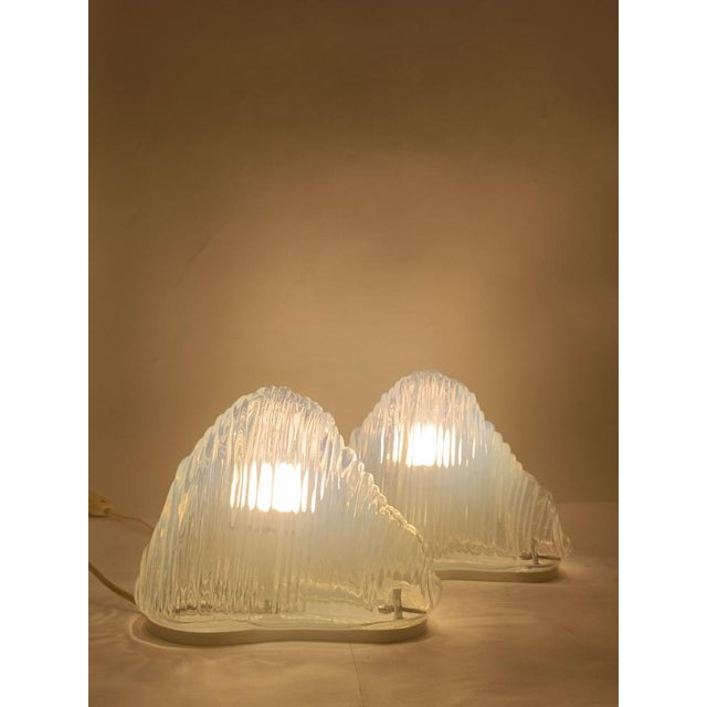 LT301 Iceberg Table Lamps from Mazzega, Italy, 1970s, Set of 2 For Sale - Image 8 of 12