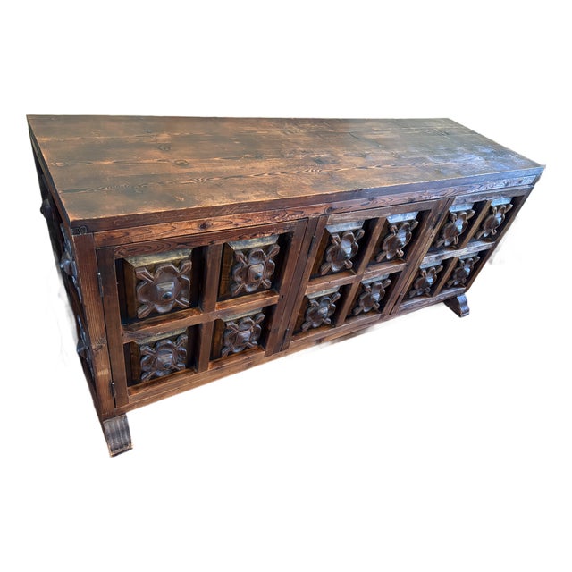 1940s Credenza/Buffet, Vintage Spanish Colonial For Sale