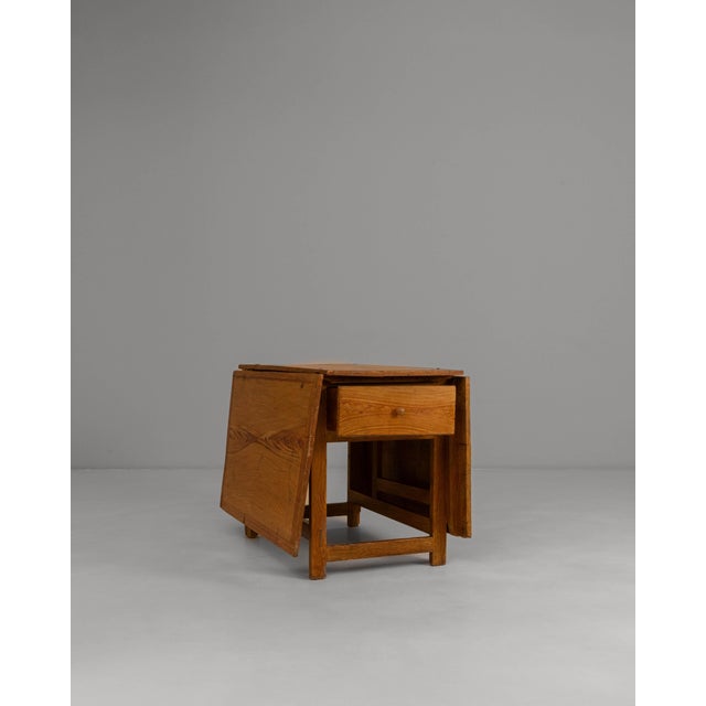 Brown 19th Century Swedish Wooden Drop Leaf Table In Original Patina For Sale - Image 8 of 18