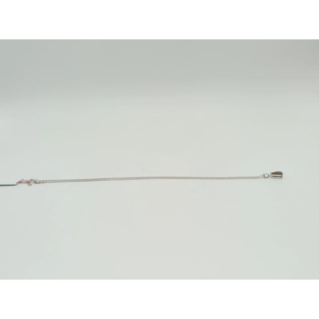 Champagne Diamond Pendant Necklace in 18K White Gold For Sale In Los Angeles - Image 6 of 7