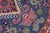 Blue Southwestern Kazak Smoot Blue/Ivory Wool Round Rug- 4'10''x4'10'' For Sale - Image 8 of 9