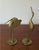 Mid-Century Modern Pair of Vintage Mid-Century Solid Brass Crane Heron Sculptures For Sale - Image 3 of 8
