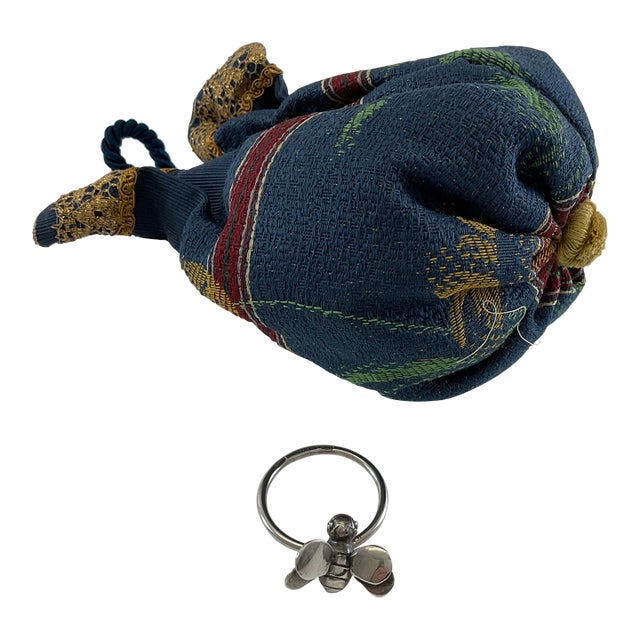 Artisanal Scent Hanger for Closet, Sterling Silver Bee Decoration For Sale