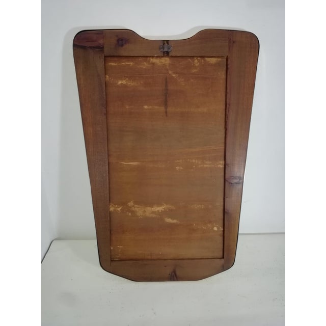 Vintage Mirror with Brass Frame, Italy, 1950s For Sale - Image 4 of 8