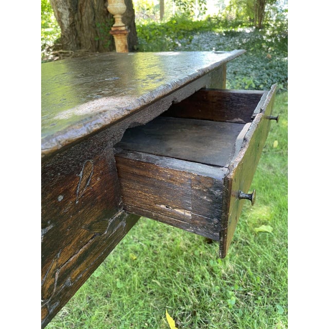 Brown 19th Century Jacaranda Primitive and Rustic Wood Country Table For Sale - Image 8 of 12