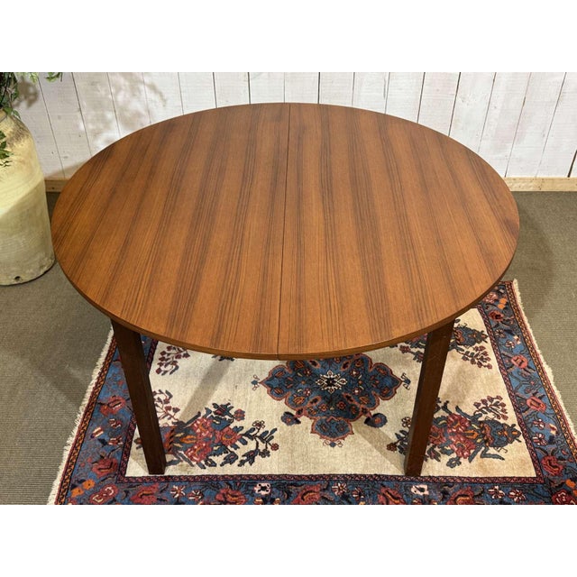 Vintage Teak Table with One Extension, 1970s For Sale - Image 9 of 18