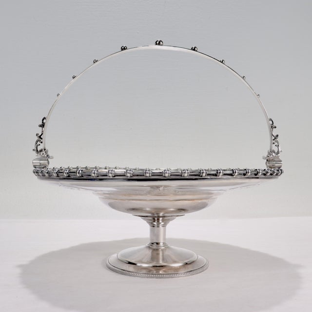 American 19th Cent Gorham Coin Silver Handled Tazza of New Orleans, La Southern Interest For Sale - Image 3 of 12