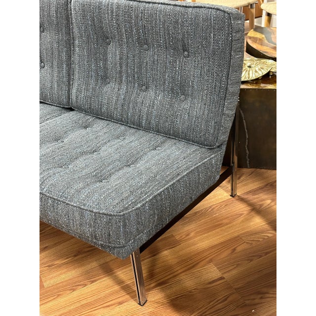 Knoll Parallel Bar Sofa Re-Upholstered in Knoll Rivington Fabric For Sale In Palm Springs - Image 6 of 12