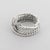 David Yurman Sterling Silver & Diamond Crossover X Ring For Sale - Image 12 of 15