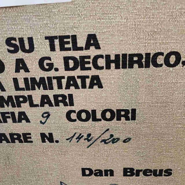 Giorgio De Chirico, Untitled, Screen Print, Framed For Sale - Image 11 of 12