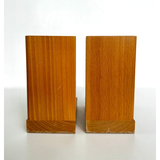 Pair of Swiss Handcrafted Wooden Dachshund Book Ends For Sale - Image 11 of 12