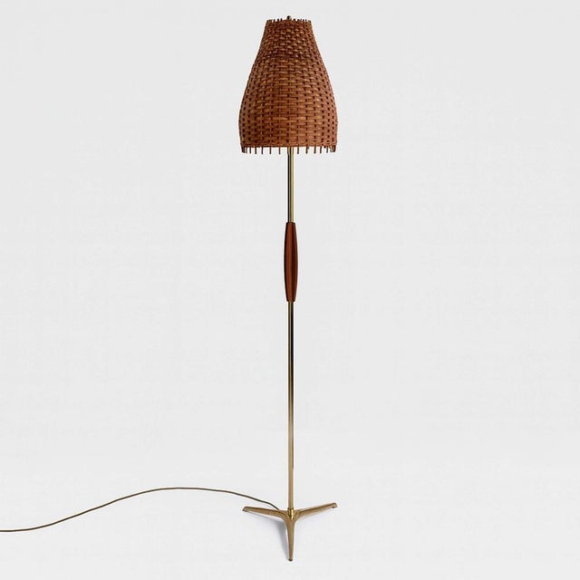 Vintage Swedish Tripod Floor Lamp, 1960s For Sale - Image 12 of 16