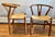 Art Nouveau 1970s Pair of Wishbone Chairs in the Manner of Hans J Wegner for Carl Hansen & Sons (Unmarked) For Sale - Image 3 of 11