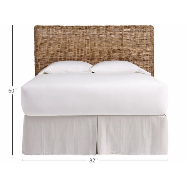 Coastal Shoreline Nesting Cal-King Headboard, Beige For Sale - Image 3 of 6