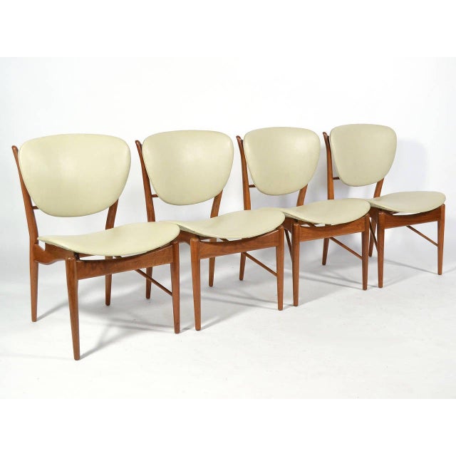 Mid-Century Modern Finn Juhl Dining Table and Chairs For Sale - Image 3 of 13