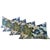 Custom - Thibaut Asian Scenic Blue & Green Lumbar Pillows For Sale